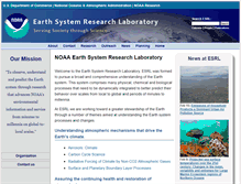 Tablet Screenshot of esrl.noaa.gov