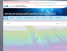 Tablet Screenshot of explore.noaa.gov