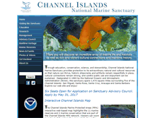 Tablet Screenshot of channelislands.noaa.gov