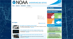 Desktop Screenshot of chesapeakebay.noaa.gov