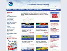 Tablet Screenshot of ngs.noaa.gov