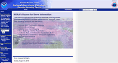 Desktop Screenshot of nohrsc.noaa.gov