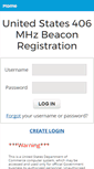 Mobile Screenshot of beaconregistration.noaa.gov