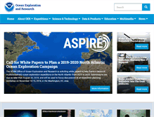 Tablet Screenshot of oceanexplorer.noaa.gov