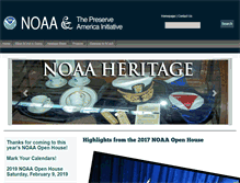 Tablet Screenshot of preserveamerica.noaa.gov