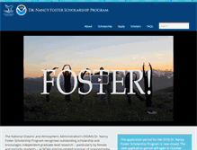 Tablet Screenshot of fosterscholars.noaa.gov