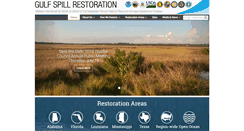 Desktop Screenshot of gulfspillrestoration.noaa.gov