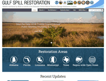 Tablet Screenshot of gulfspillrestoration.noaa.gov