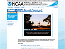 Tablet Screenshot of corporateservices.noaa.gov
