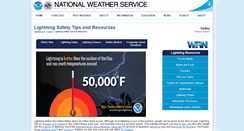 Desktop Screenshot of lightningsafety.noaa.gov