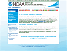 Tablet Screenshot of international.noaa.gov