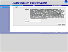 Tablet Screenshot of comms01.ndbc.noaa.gov