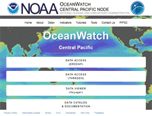 Tablet Screenshot of oceanwatch.pifsc.noaa.gov