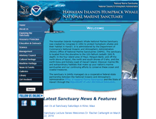 Tablet Screenshot of hawaiihumpbackwhale.noaa.gov