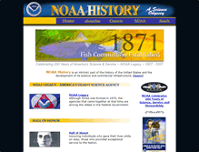Tablet Screenshot of history.noaa.gov