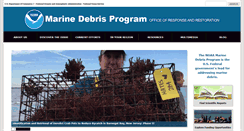 Desktop Screenshot of marinedebris.noaa.gov
