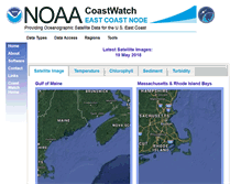 Tablet Screenshot of coastwatch.chesapeakebay.noaa.gov