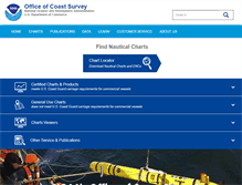 Tablet Screenshot of nauticalcharts.noaa.gov