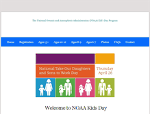 Tablet Screenshot of kidsday.noaa.gov