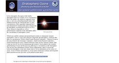 Desktop Screenshot of ozonelayer.noaa.gov